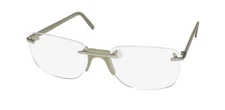NEW ANDY WOLF FENN EYEWEAR METAL & PLASTIC MENS C GRAY 57-18-140 SQUARE FRANCE