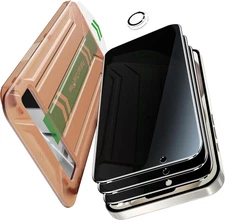 3 Pack Compatible for Iphone Air Privacy Screen Protector Tempered Glass + 1 Set