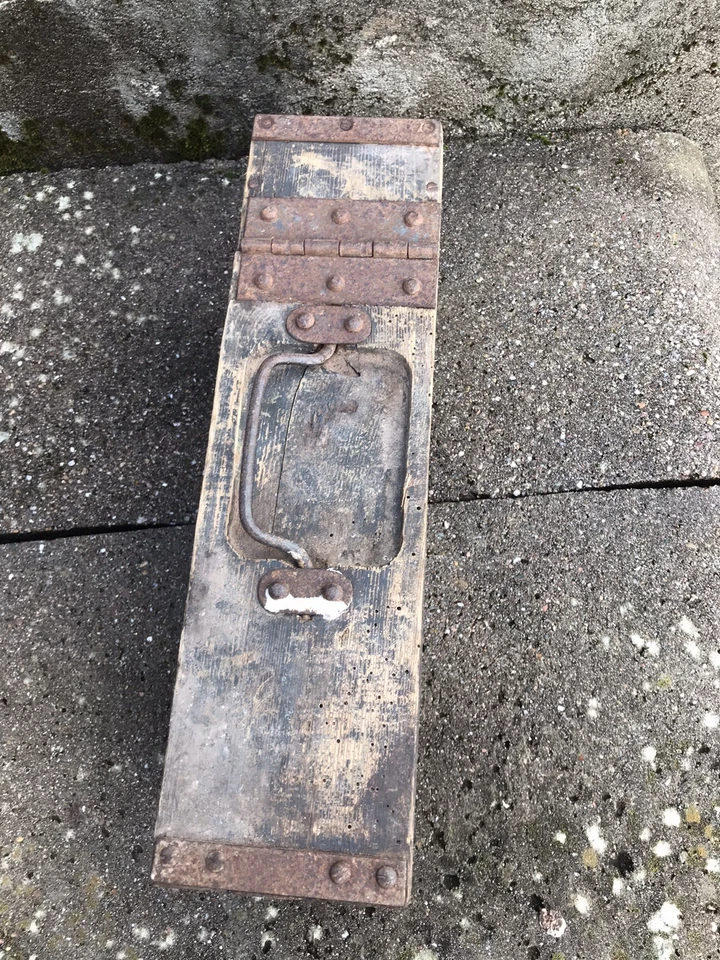 WW1 Caisse vide MG O8 / 15 bande munitions Allemande en bois - Photo 2/4