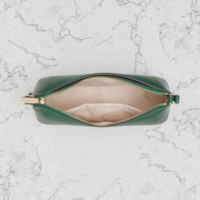 Kate Spade Leila Crossbody Purse in Arugula Green Pebbled Leather