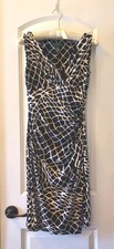 Lauren Ralph Lauren Women's Animal/Geometric Print DRESS Size 2