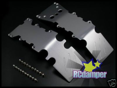 ALUMINUM LOWER CHASSIS BRACE PLATE B TRAXXAS T-MAXX E-MAXX 3.3 2.5 .15 4910 3906