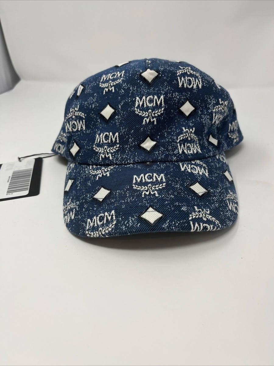 MCM Men's Adjustable Classic Baseball Cap Vintage Denim Jacquard