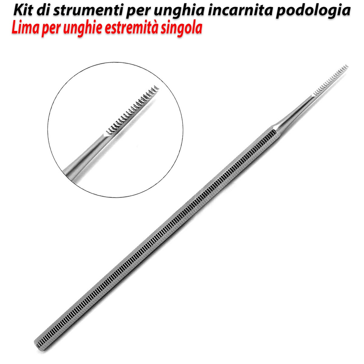 REMOS Pedicure Strumento Sollevatore D'angolo In Acciaio Inox [punta Dritta] Per Pulire E Rimuovere I Detriti Da Sotto L'unghia - Foto 9