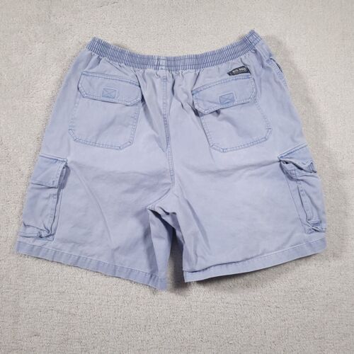 Vtg Big Dogs Shorts Mens 1X Pull On Elastic Waist Blue Pockets Camp Hiking - Picture 11 of 14