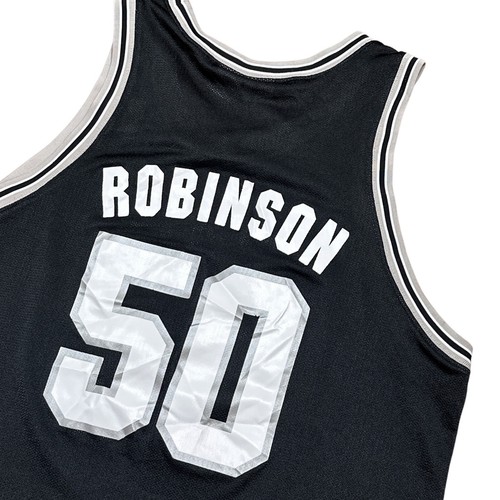 Vintage 90s Nike San Antonio Spurs David Robinson Black NBA Jersey Mens Large - Picture 9 of 14