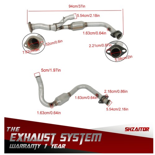 Front Catalytic Converter For Jeep Grand Cherokee 2005-2006 Command 2006 4.7L - Picture 8 of 9