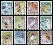 Hong Kong 2006 3rd Definitive Birds low value set 12 MNH