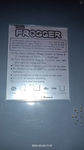 KONAMI FROGGER RANA CAR PERFETTAMENTE FUNZIONANTE LSI GAME VINTAGE ANNI 80 RARO - Imagen 6 de 10
