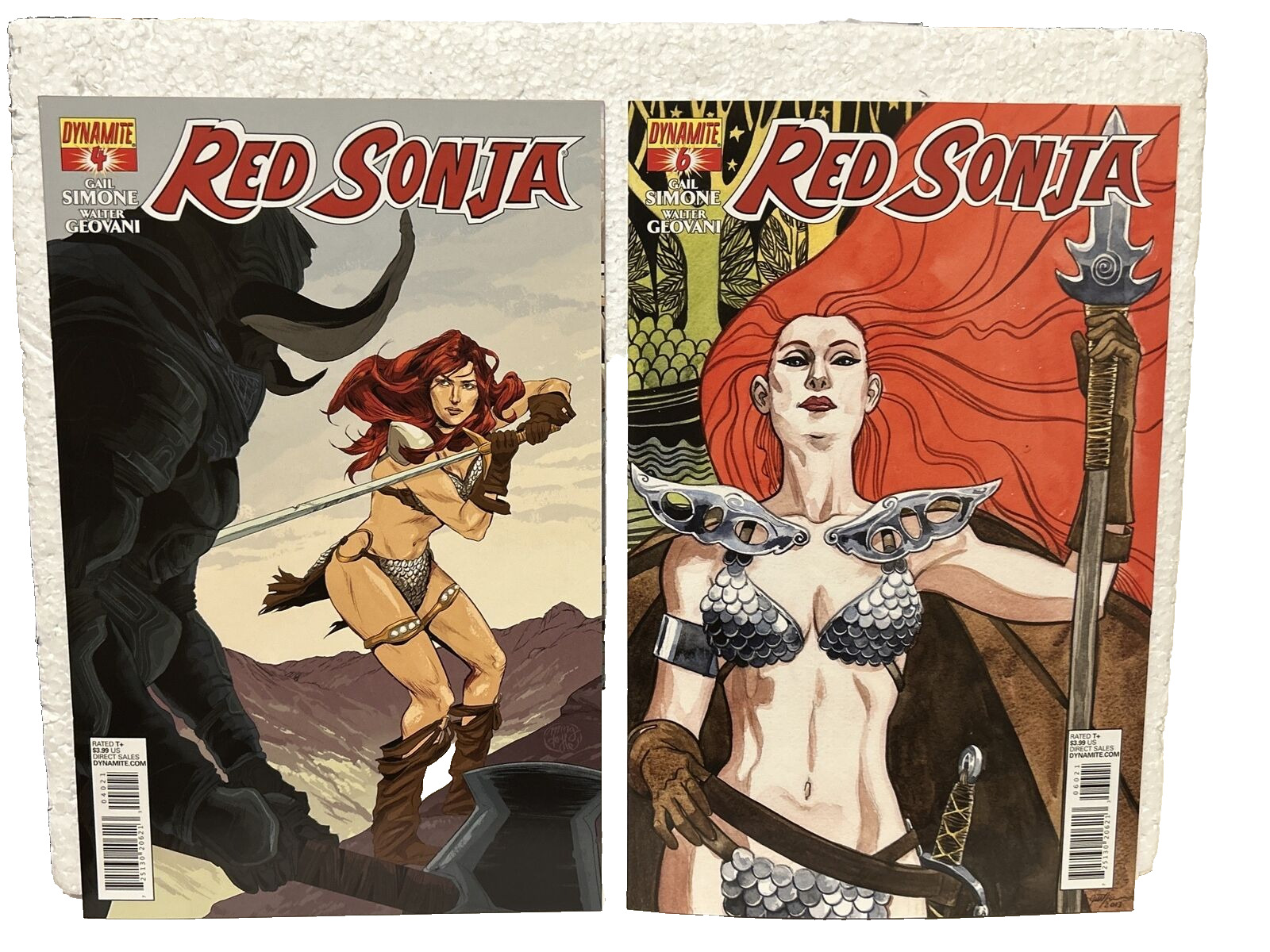 DYNAMITE COMICS: RED SONJA VOL. 2 #4, 6 MING DOYLE/JILL THOMPSON COVER NM+ 2013