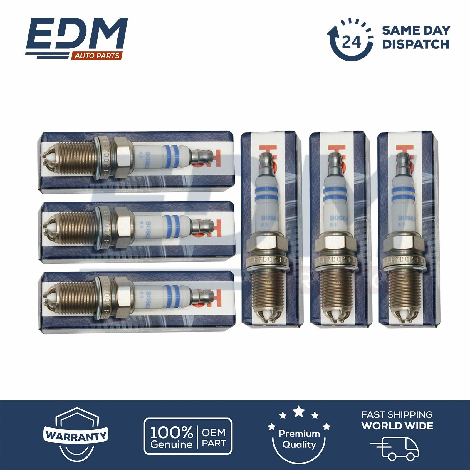 X6 BOSCH Platinum Spark Plugs BMW 3 5 7 8 X3 X5 Z3 Z4 Mini Rolls Royce