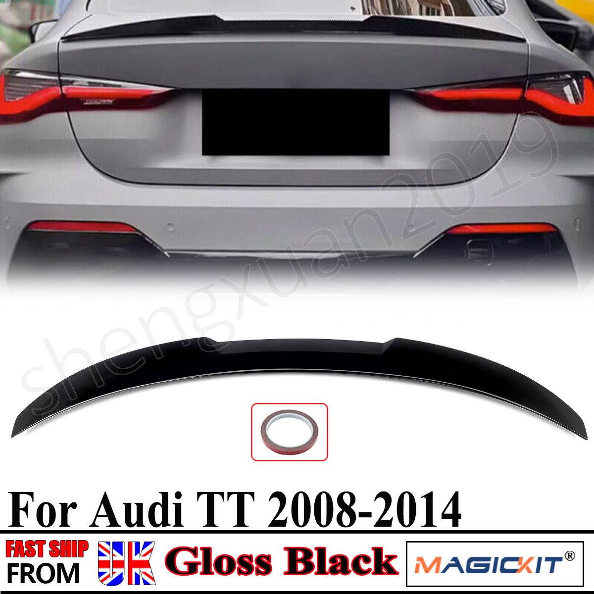 Rear Boot Spoiler Wing Lip Fit 2021-2024 BMW 4 Series i4 G26 Gran Coupe M4 Style