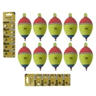 10x Fishing Float EVA Electronic LED Light Bobber Bobbers Fishing Tackle Tool