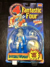 Toy Biz Marvel Fantastic Four 4 Invisible Woman Clear Figure 1995 New Shield
