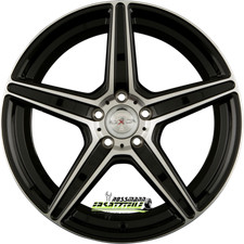 Axxion AX7 schwarz hochglanzpoliert 8.5x19 ET32 - LK5/112 ML72.6 Felge Alu