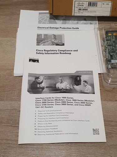 Cisco 2-Port Serial WAN Interface Card Spare WIC-2T New Box Serial Port Card - Picture 9 of 13