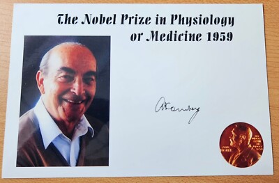 Arthur Kornberg original Autogramm Autograph Nobelpreis Medizin AG1607