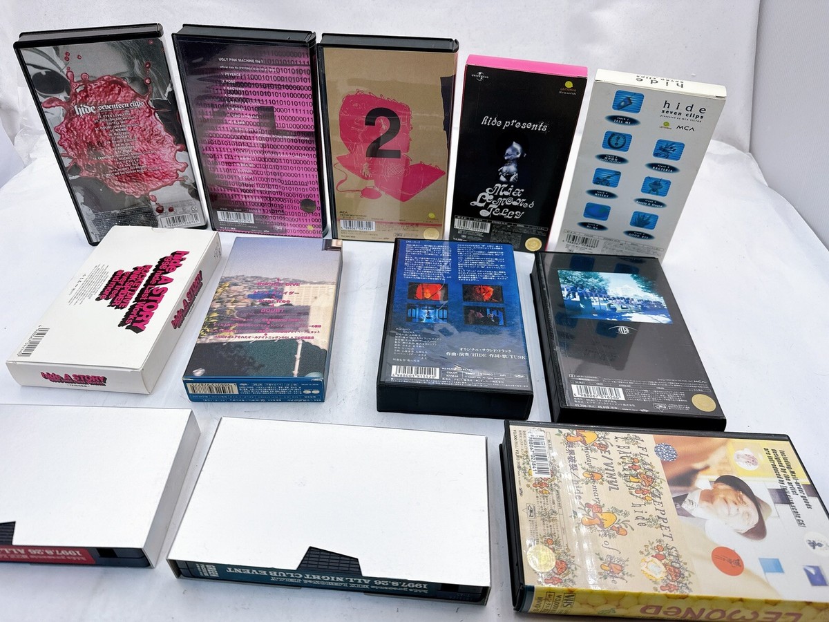 Hide VHS Tapes - Select from 12 Iconic and nostalgic Visual Kei
