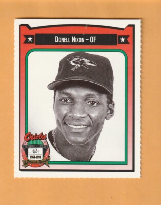 Donell Nixon Baltimore Orioles 1991 Crown card #331 Cerro Gordo NC 8T