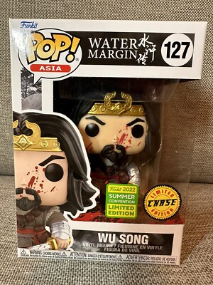 2022 Funko POP SDCC Water Margin Wu Song CHASE (Blood On Face) #127 Limited Ed