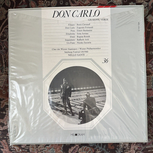 SEALED: Don Carlo - Verdi - Nello Santi, 1960 Recording - Melodram 36 - Foto 2 di 2