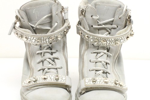 Jennifer Lopez Giuseppe Zanotti Tiana Rhinestone Wedge sneakers 42 - Picture 2 of 6