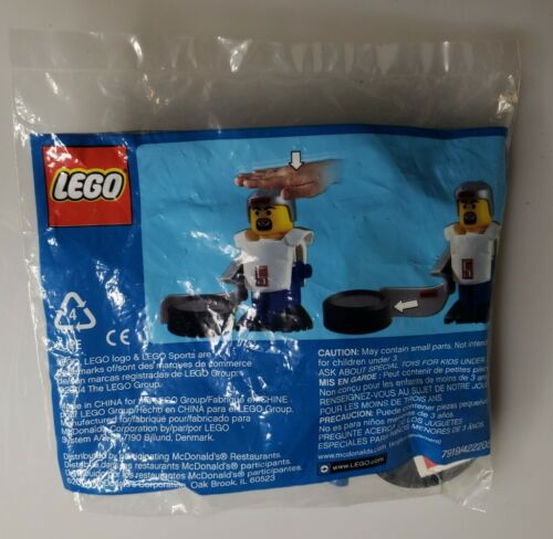 Figura de acción LEGO Sports ""Hockey"" juguete 2004 McDonalds Happy Meal #5 nuevo en paquete - Imagen 2 de 2