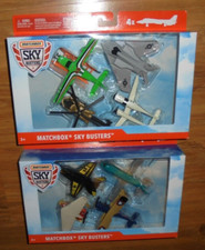 Matchbox Sky Busters Two 4 Packs with PLANES JETS HELICOPTOR Figures MATTEL 2019