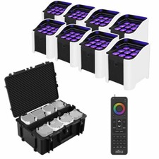 Chauvet DJ Freedom Par H9 IP White Wireless Battery Powered Hex Color LED Upl...