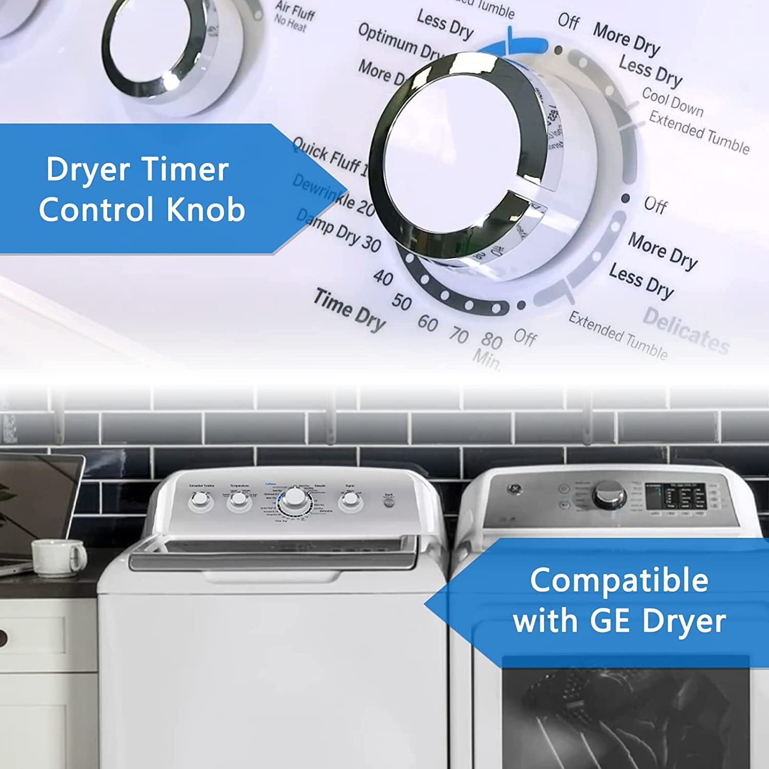 HPUY WE01X24552 Dryer Timer Control Knob for GE General GE Dryer knobs