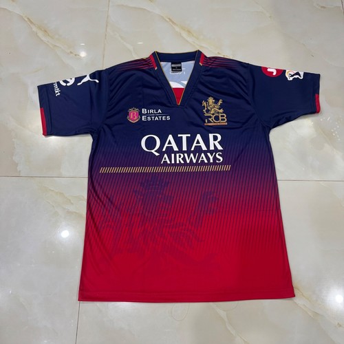 IPL 2025 Royal Challengers Bangalore Official Fan Jersey 2025 RCB New Fan Jersey - Picture 6 of 8