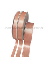 ROSE GOLD Single Face Satin Ribbon Choose 5/8", 7/8" or 1-1/2"  Yards Amount