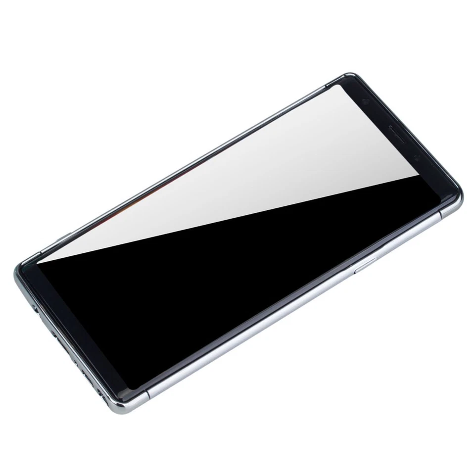 Custodia Cellulare per Samsung Galaxy Note 9 Protettiva Cover Bumper Casi Silber - Immagine 4 di 4