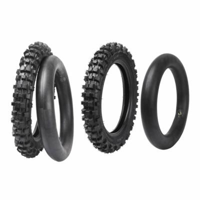 Front 2.50-14 60/100-14 Rear 80/100-12 3.00-12 Tire Tube for Dirt Bike Pit Trail