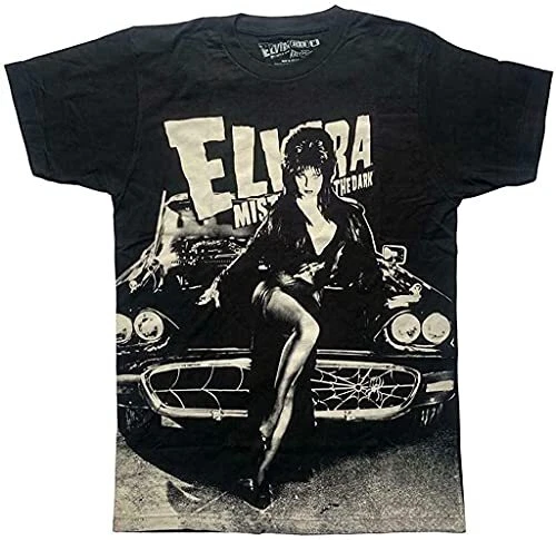 Elvira Macabre Mobile Men's T-Shirt Oversize Print Tee - product listing photo