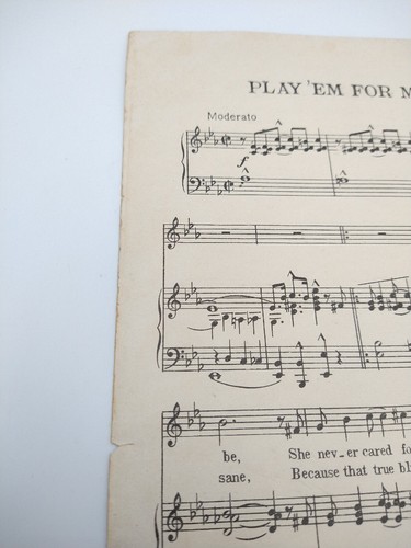 Clarence Williams 1920 Very Rare BLACK JAZZ PIANO sheet music PLAY 'EM FOR MAMA - Picture 15 of 15