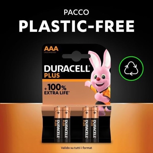 PACK OF 12 Duracell Plus 50% more power AAA LR03/MN2400 batteries - Foto 5 di 5