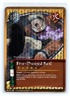 1x NARUTO CCG FIVE-PRONGED SEAL 092 HOLO FOIL PROMO VINTAGE | eBay
