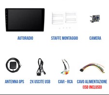 Autoradio 10" Pollici Android Stereo Auto 2din WIFI GPS USB Bluetooh R-camera - Miniatura 5