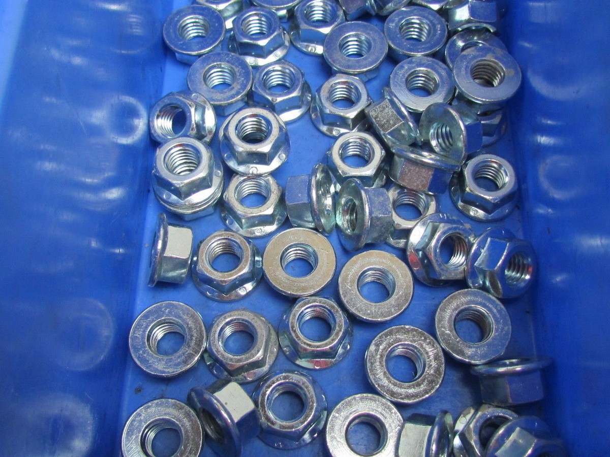 7/16-14 UNC Flange Nut Zine Qty 50 | eBay