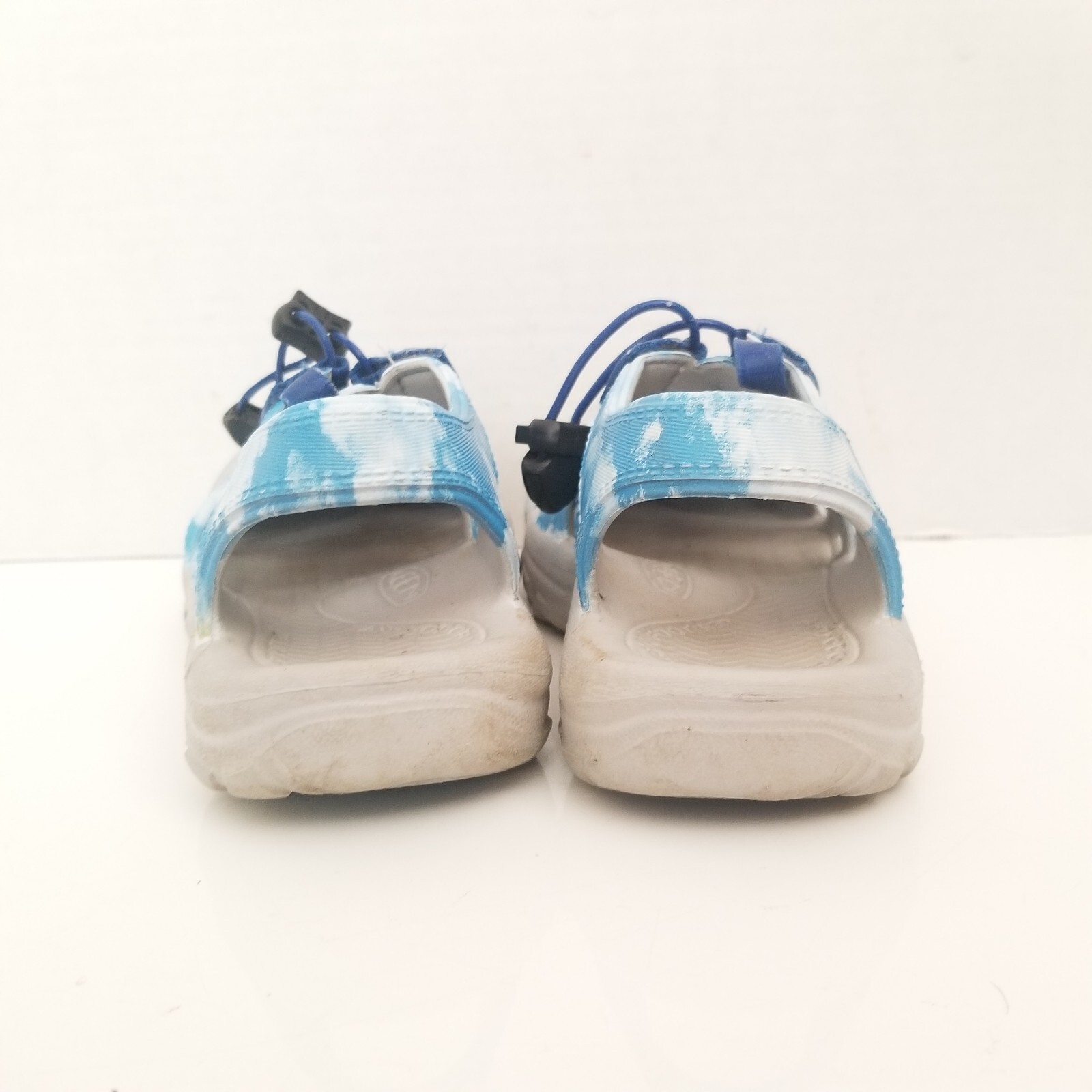 Scarpe sandali Keen Little Kids taglia 13 sport acquatici blu nuvole tintura cravatta EU 31