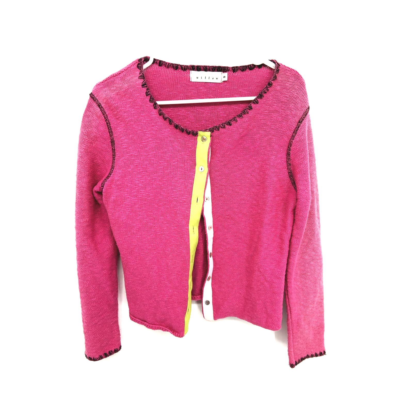 Willow Pink Cardigan Sweater Size S | eBay