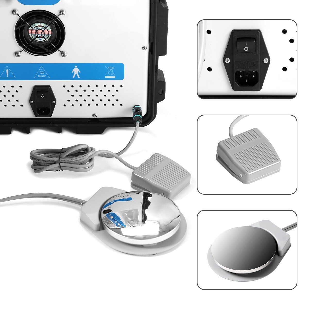 FDA Dental Delivery Unit Turbine System Air Compressor +Woodpecker Curing+Scaler