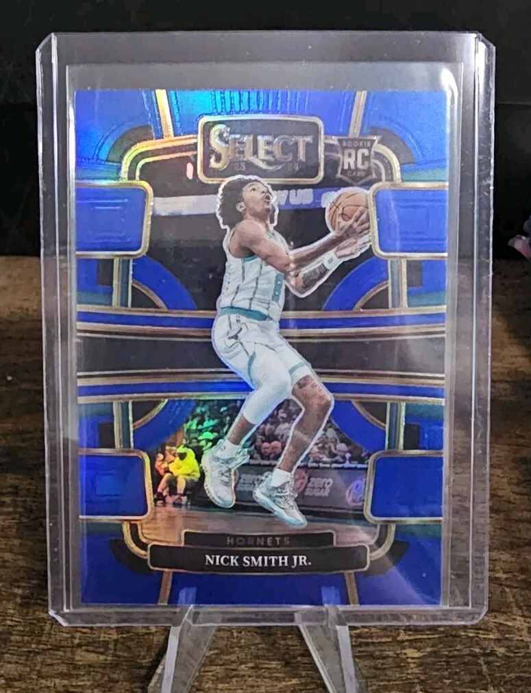 2023-24 Panini Select - Concourse Blue Prizm #89 Nick Smith Jr. (RC)