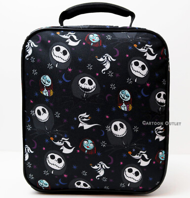 Disney Jack Skellington Lunch Bag Travel Snack Tote Lunchbox All Over Print New