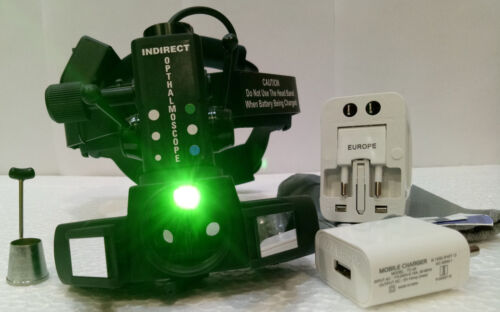 KOSTENLOSER VERSAND LED indirektes Ophthalmoskop mit Zubehör LED Fernglas - Bild 5 von 12