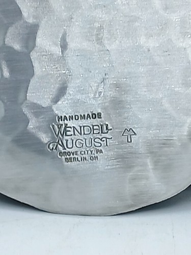 Wendell August Forge vassoio sottobicchiere in bronzo massiccio fatto a mano fiori 4-3/8" - Foto 8 di 14