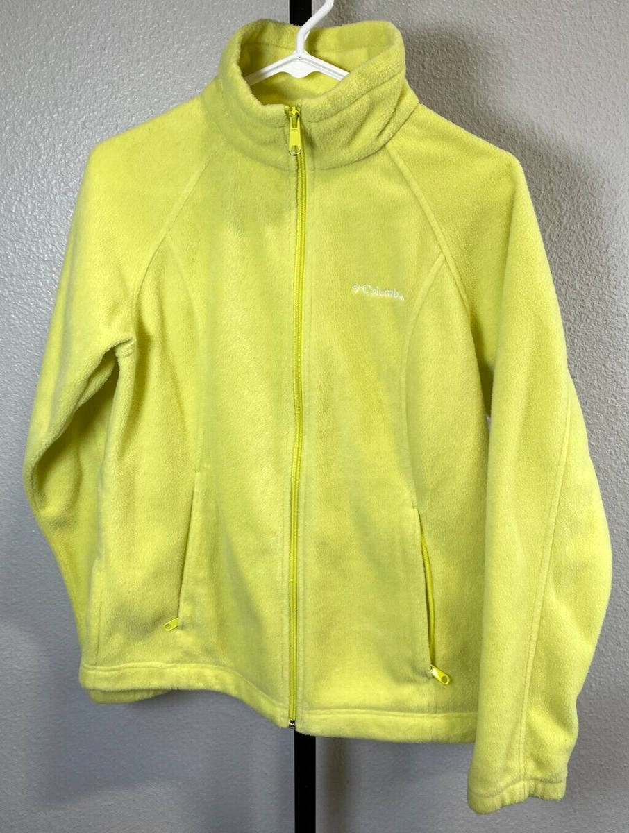 Columbia Womens Benton Springs Full Zip Fleece Jacket Yellow M