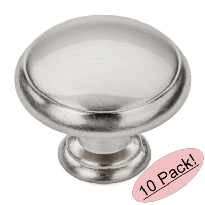 *10 Pack* Cosmas Cabinet Hardware Satin Nickel Cabinet Knobs #5422SN