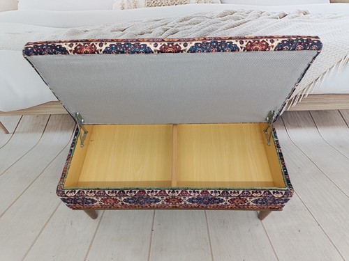 Bedroom bench, Storage compartment, Upholstered bench, Shoe storage bench - Picture 4 of 16